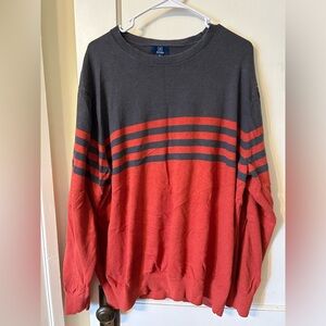 Men’s size 2xl gray and orange sweater